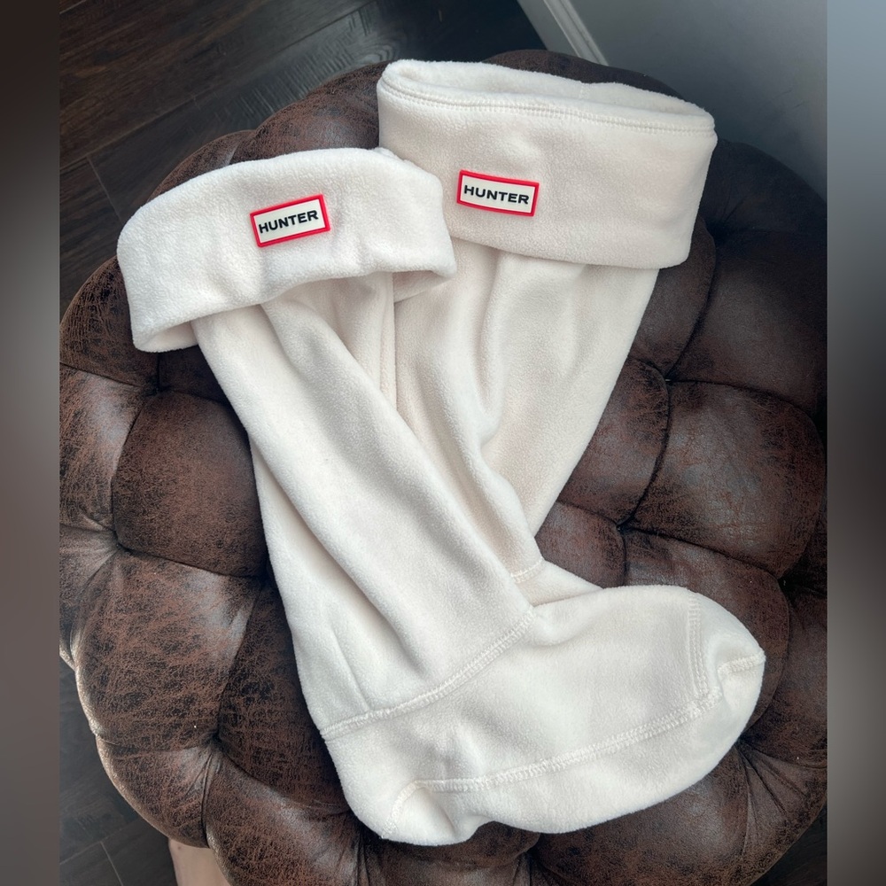 White/Cream Hunter Boot socks